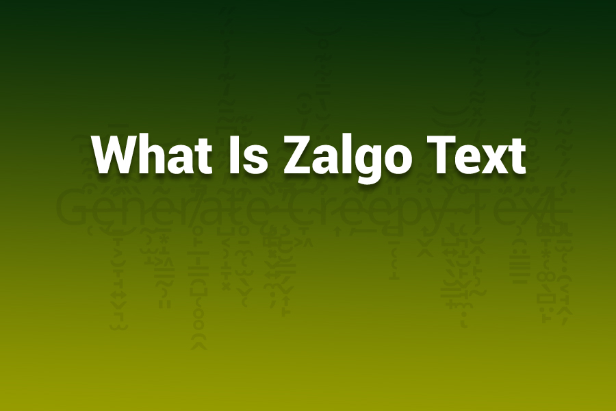 what is zalgo text